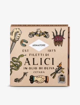 Armatore anchovy fillets in olive oil 90g, UK version