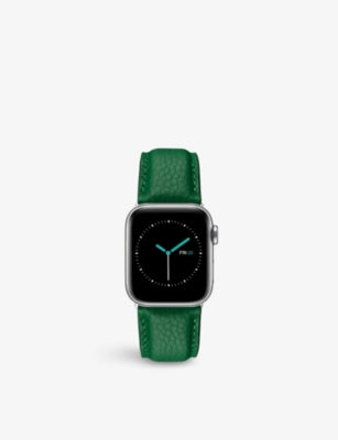 MINTAPPLE grained leather watch strap 44mm - British product