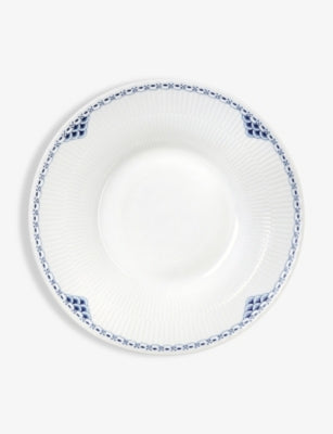 Royal Copenhagen porcelain deep plate 24cm lace border, UK version