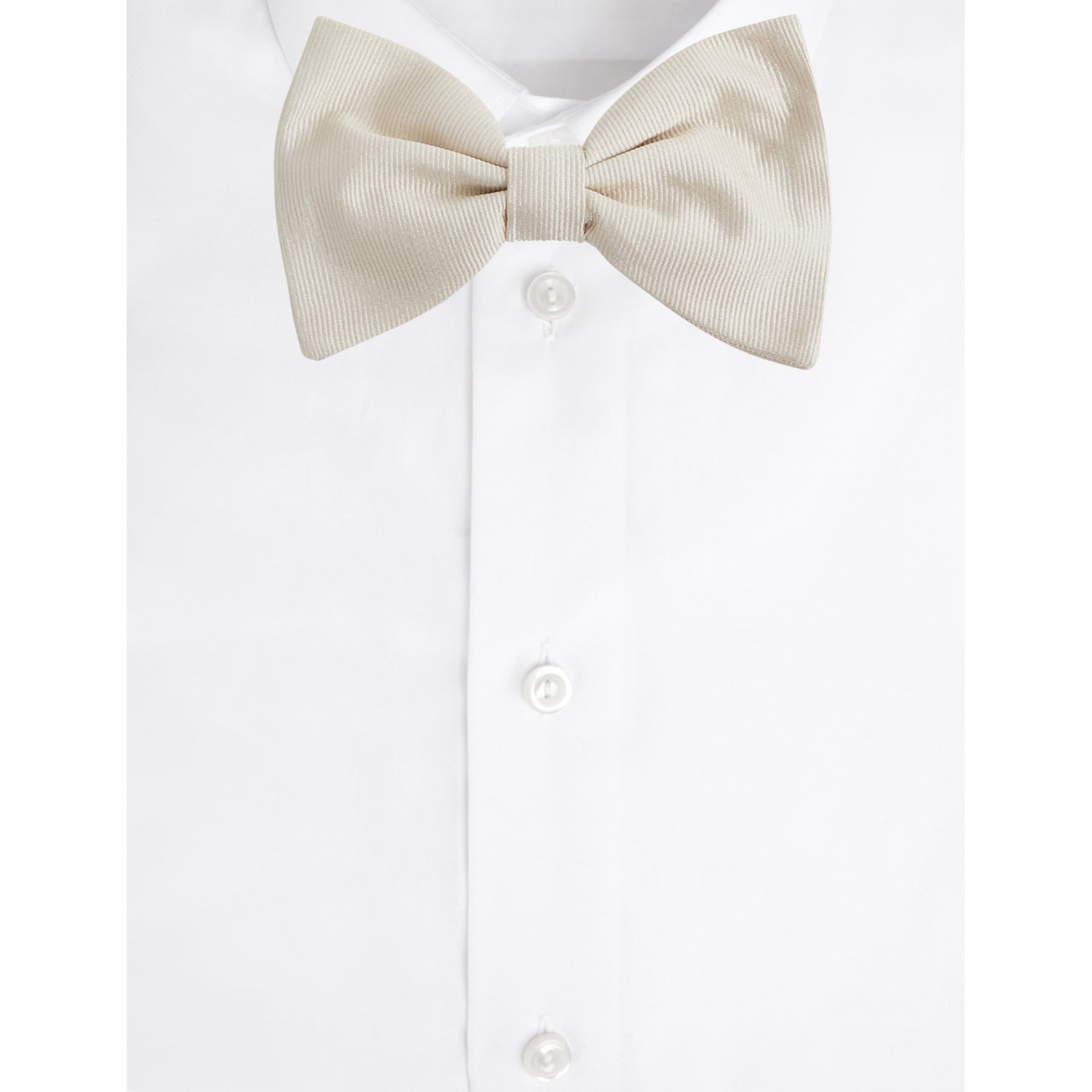 Reiss silk bow tie with grosgrain finish, imported from the UK