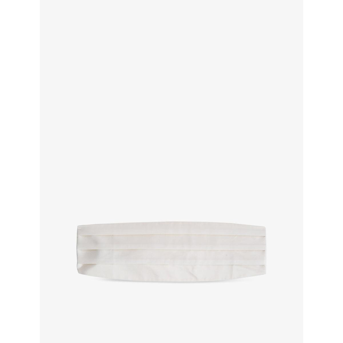 Cameron pleated silk cummerbund - IVORY