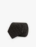 Reiss Liam polka-dot woven tie, imported from the UK