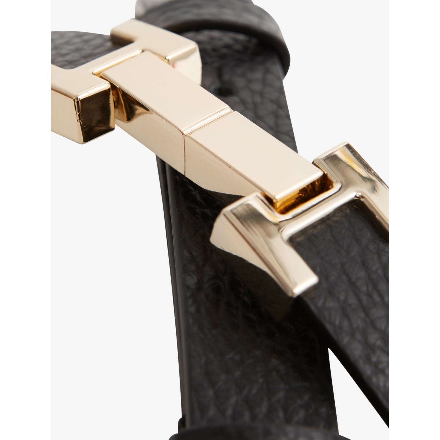 Reiss Hayley hinged-buckle leather belt 2.5cm, imported from the UK
