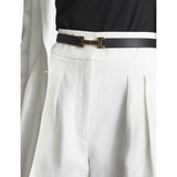 Reiss Hayley hinged-buckle leather belt 2.5cm, imported from the UK