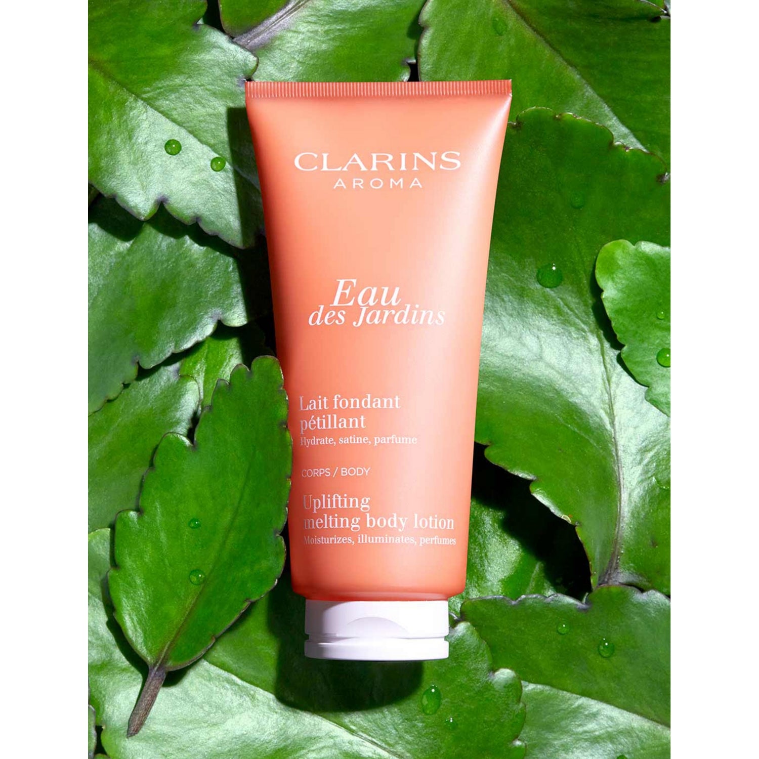 Clarins Eau des Jardins uplifting melting body lotion 200ml (British brand)