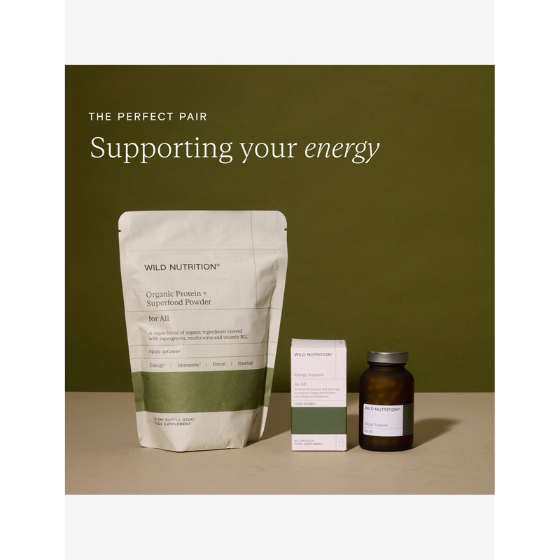 Wild Nutrition energy support supplement 60 capsules (British brand)