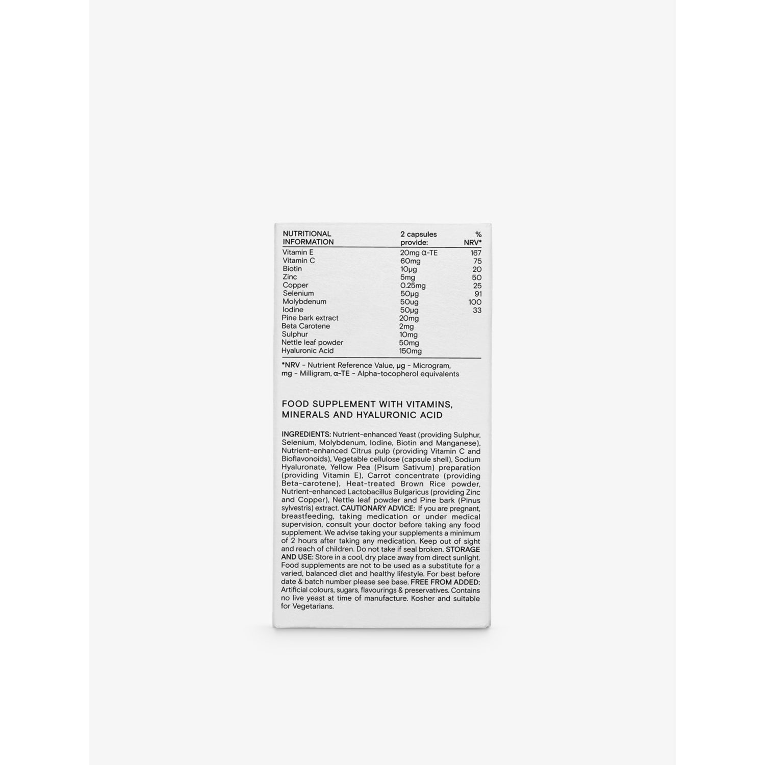 Wild Nutrition Complete Beauty Support supplement 60 capsules - British product