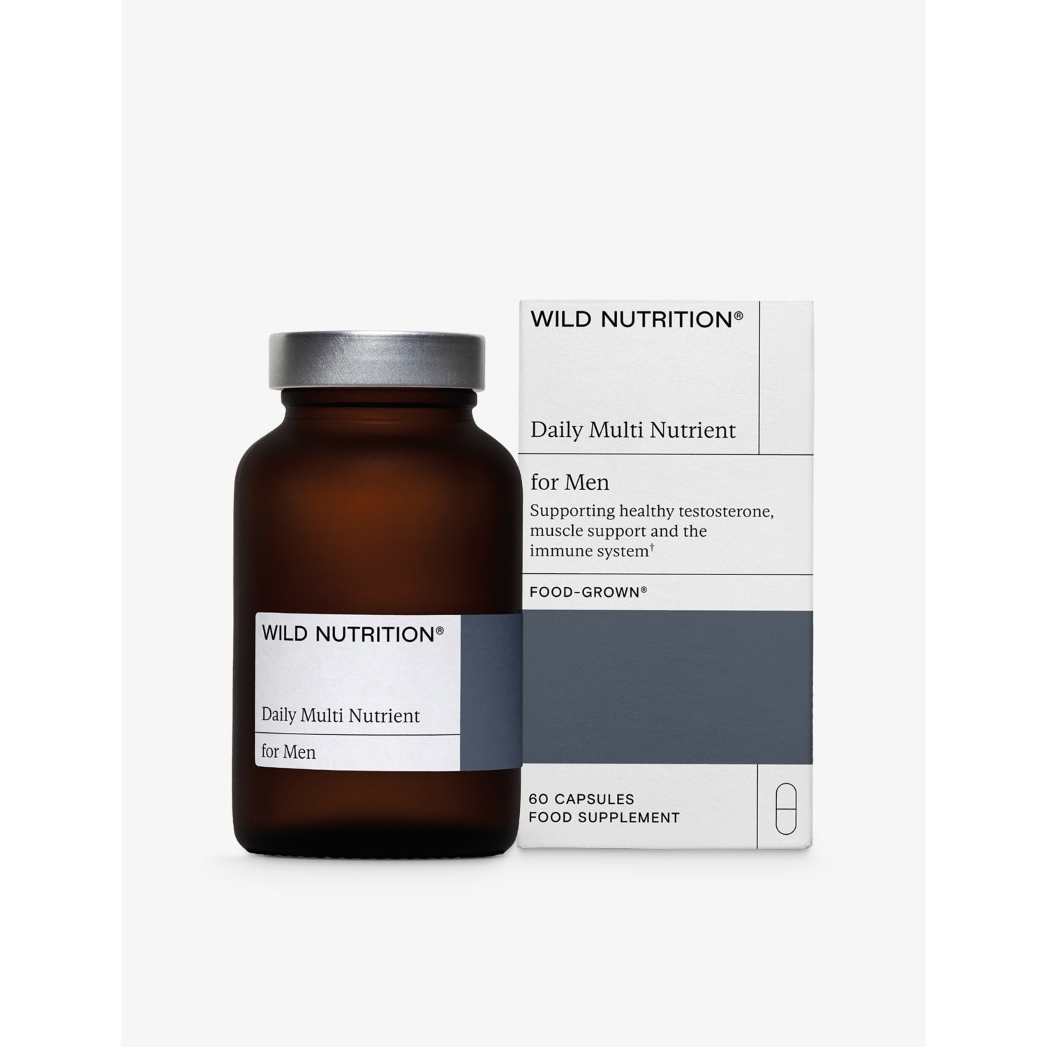 Wild Nutrition men's multivitamin supplement 60 capsules (British brand)