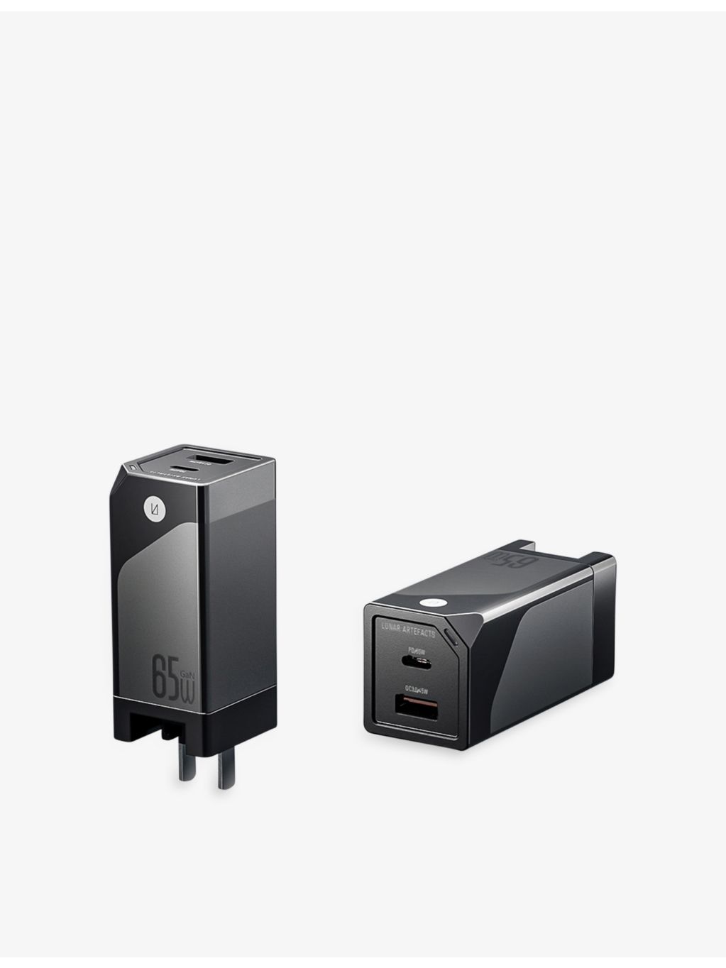 Lunar Artefacts travel adapter 65W - British product