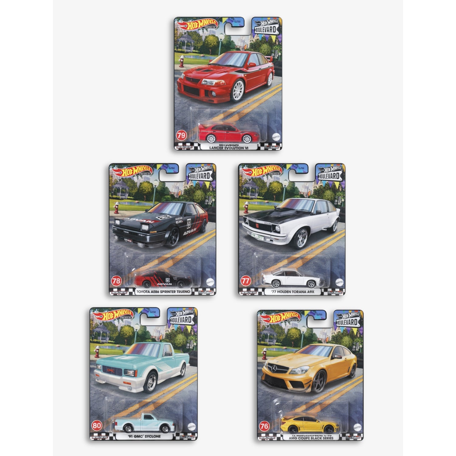 Hot Wheels Boulevard toy car assortment, UK version