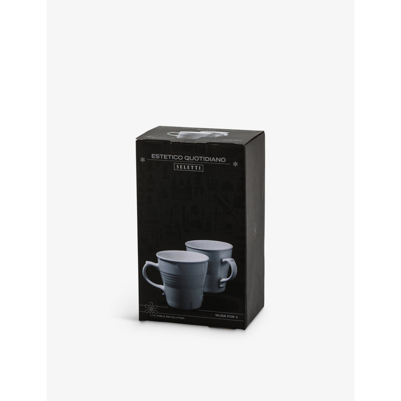 Seletti Selab porcelain mugs set of two 10cm (British brand)
