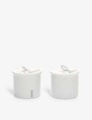 Seletti porcelain salt and pepper cellar set, imported from the UK
