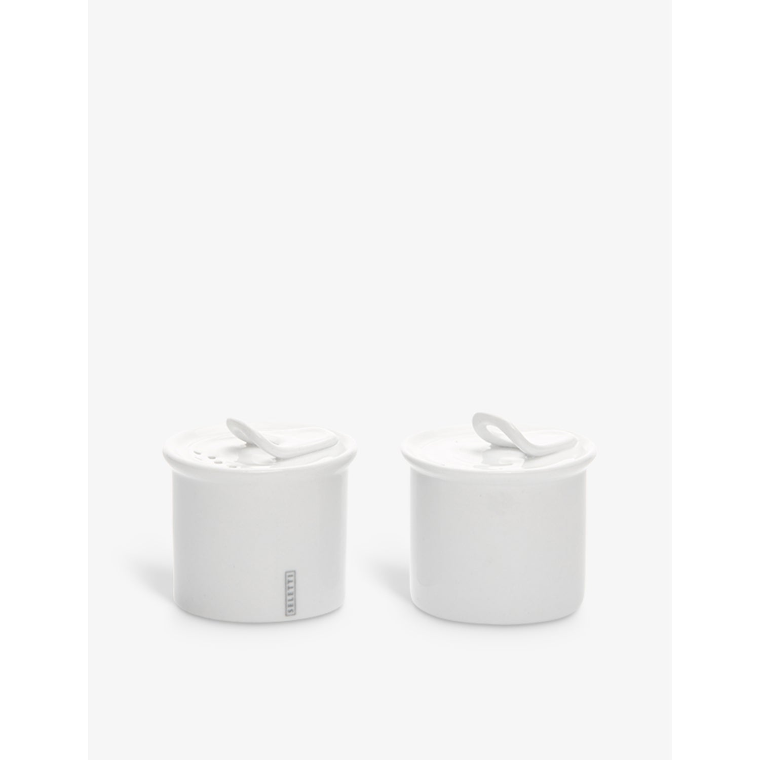 Seletti porcelain salt and pepper cellar set, imported from the UK