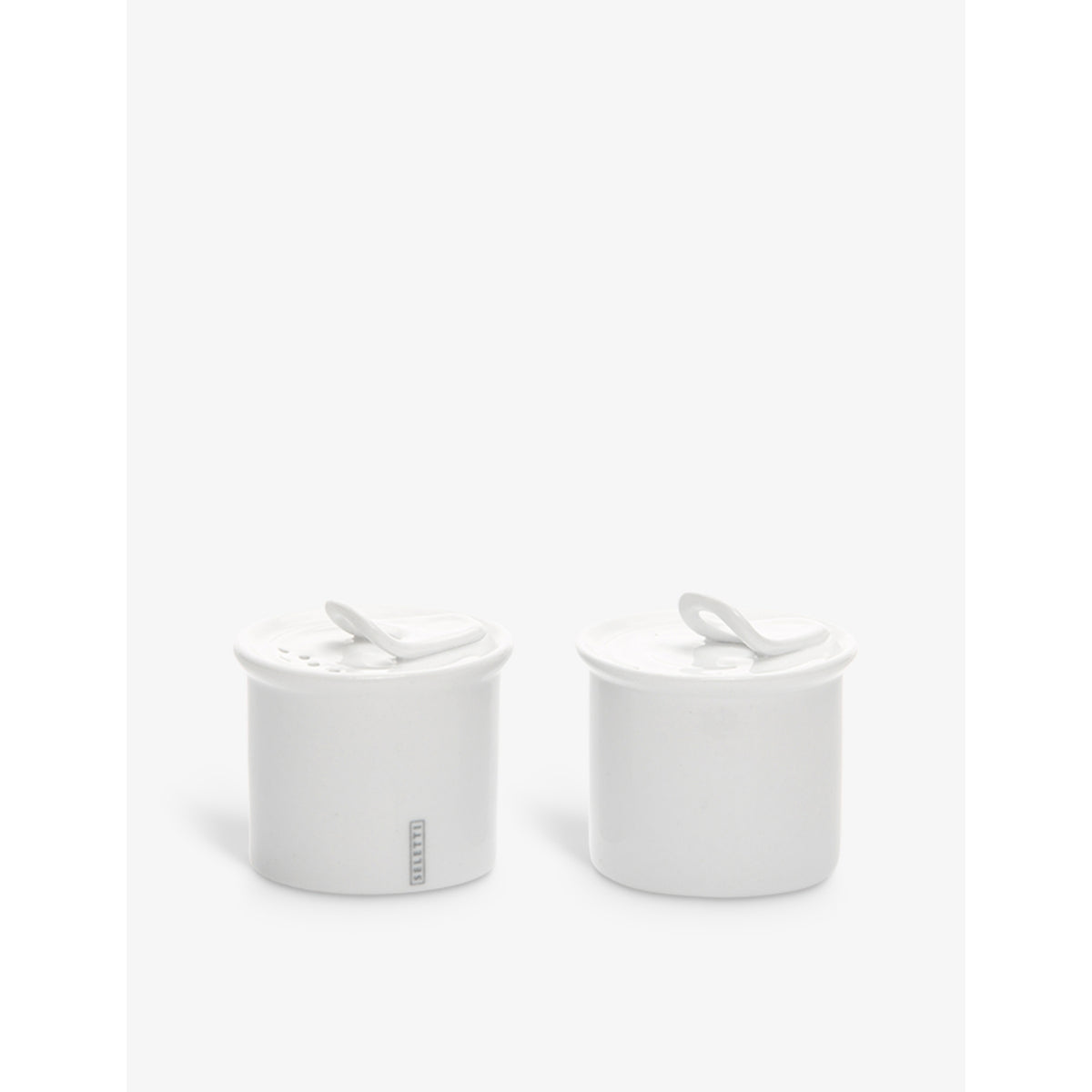Seletti porcelain salt and pepper cellar set, imported from the UK