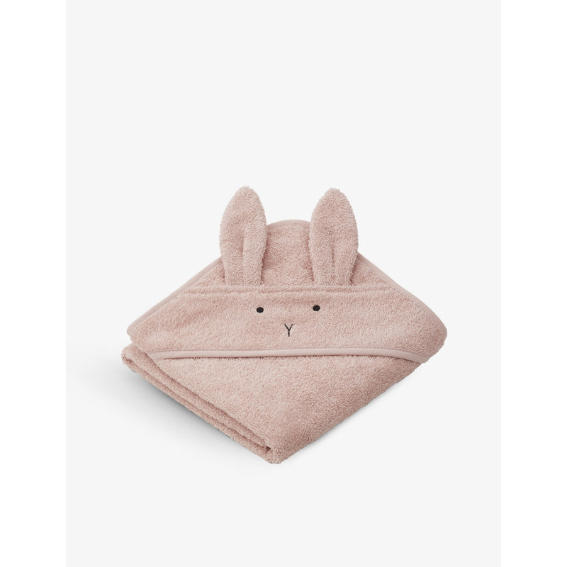 Liewood rabbit hooded cotton towel 70cm, imported from the UK