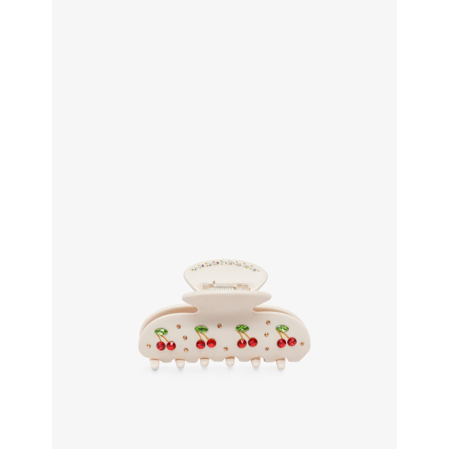 Sweetheart crystal-embellished cellulose-acetate hair clip - CHERRY PIE