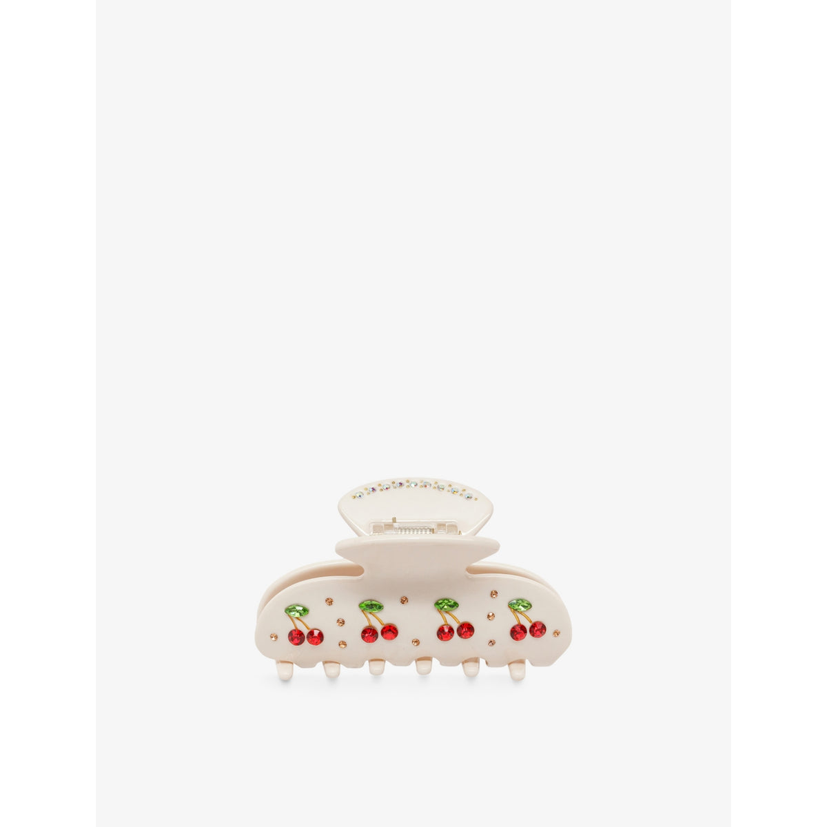 Sweetheart crystal-embellished cellulose-acetate hair clip - CHERRY PIE