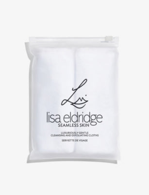 Lisa Eldridge Beauty cleansing and exfoliating cloth set, imported from the UK