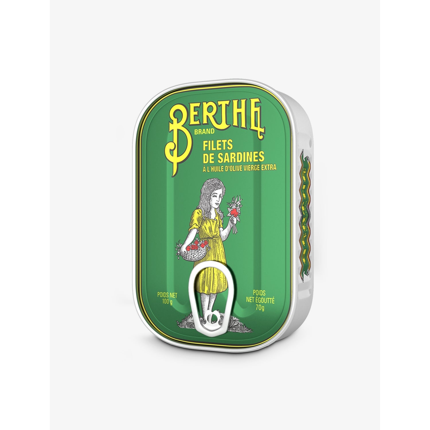 Berthe tinned sardines in olive oil 100g, imported from the UK