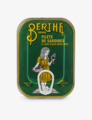 Berthe tinned sardines in olive oil 100g, imported from the UK