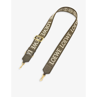 selfridges Loewe Anagram Loop Cotton and Leather Bag Strap- Buy online at McGrocer