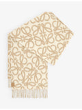 Loewe alpaca wool blend scarf 200cm Anagram patch - British product