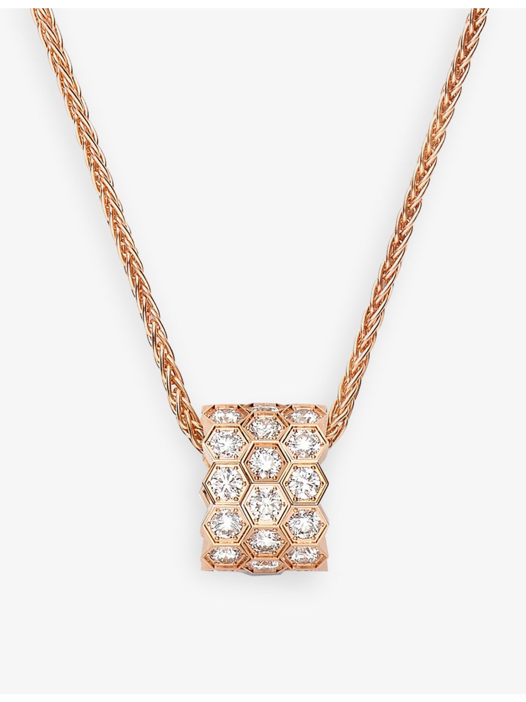 Chaumet bee pendant necklace 18ct rose gold diamonds - British product