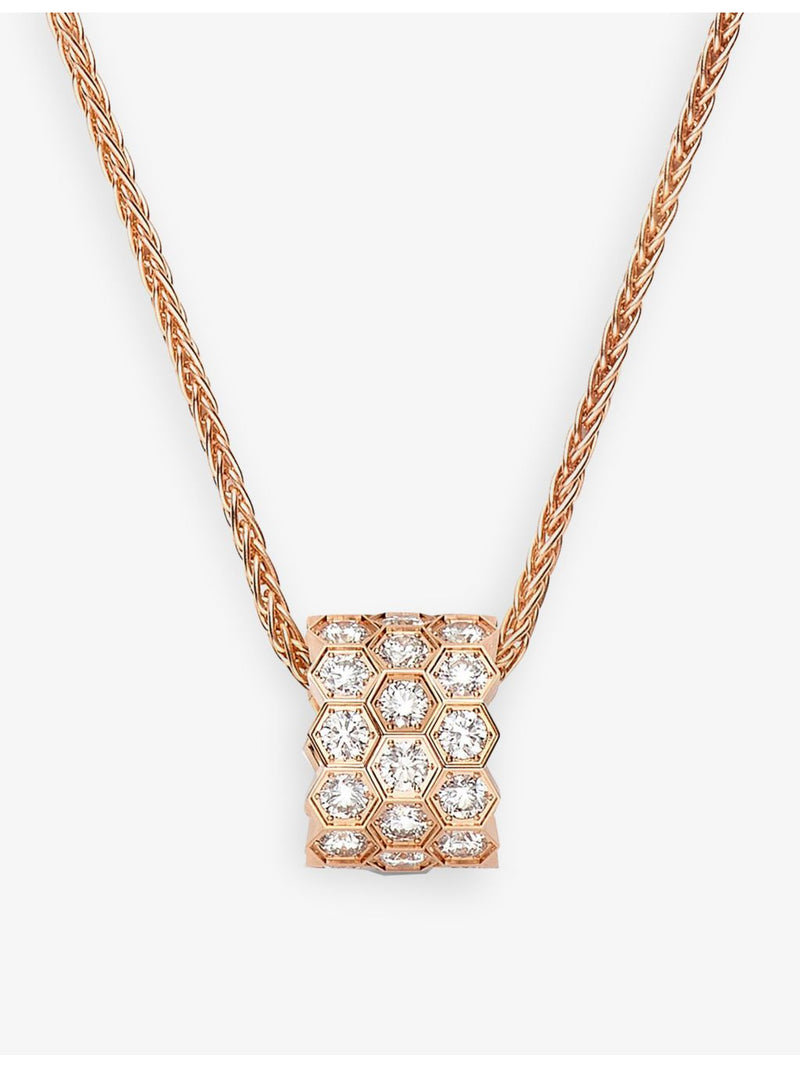 Chaumet bee pendant necklace 18ct rose gold diamonds - British product