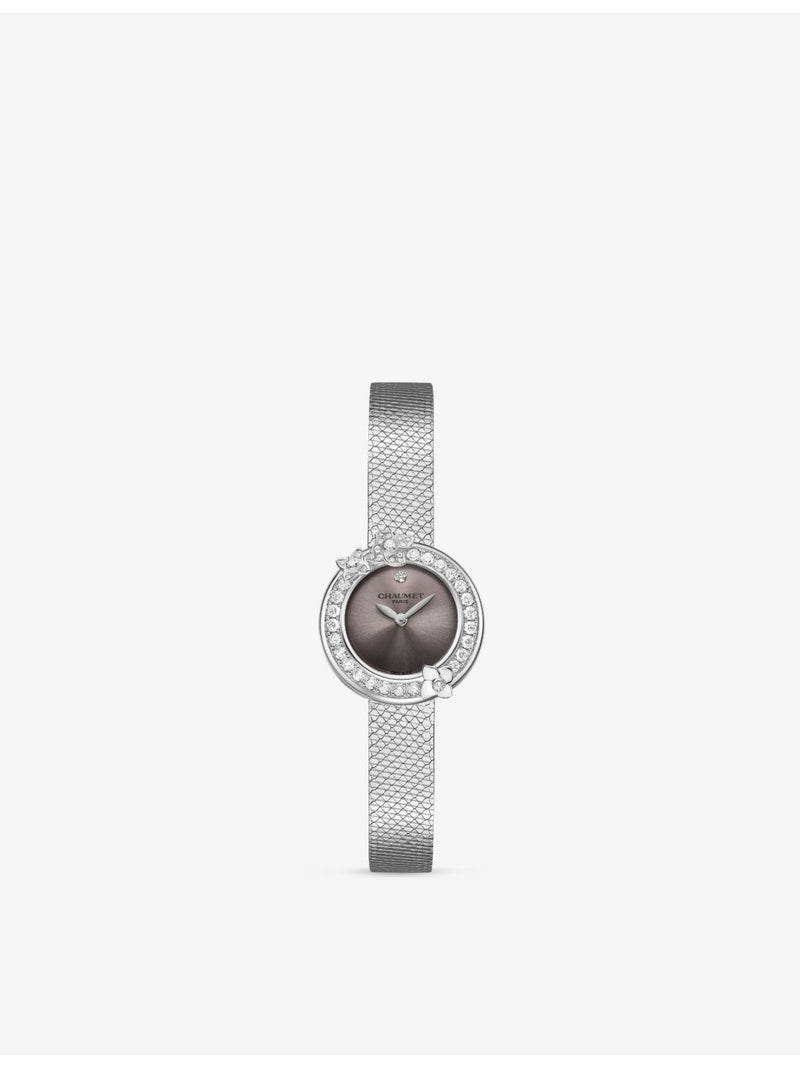 Chaumet Hortensia Eden diamond quartz watch 22.4mm (British brand)
