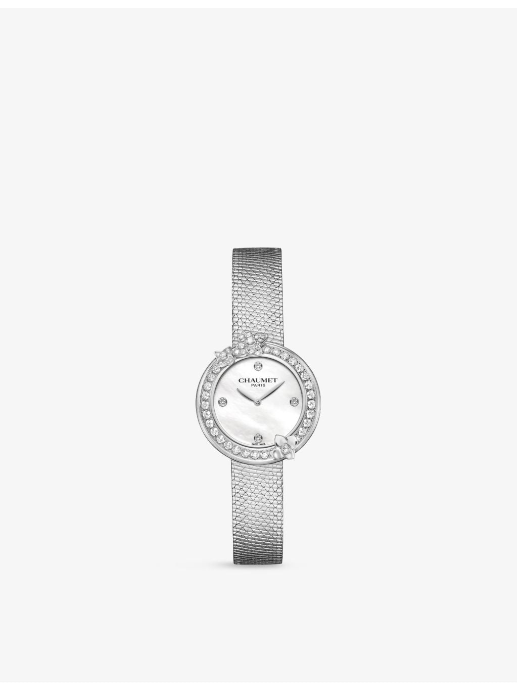 Chaumet Hortensia Eden watch 28mm stainless steel with diamonds, UK version