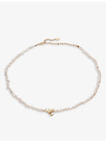 With Love Darling gold-plated pearl necklace 45cm - British product