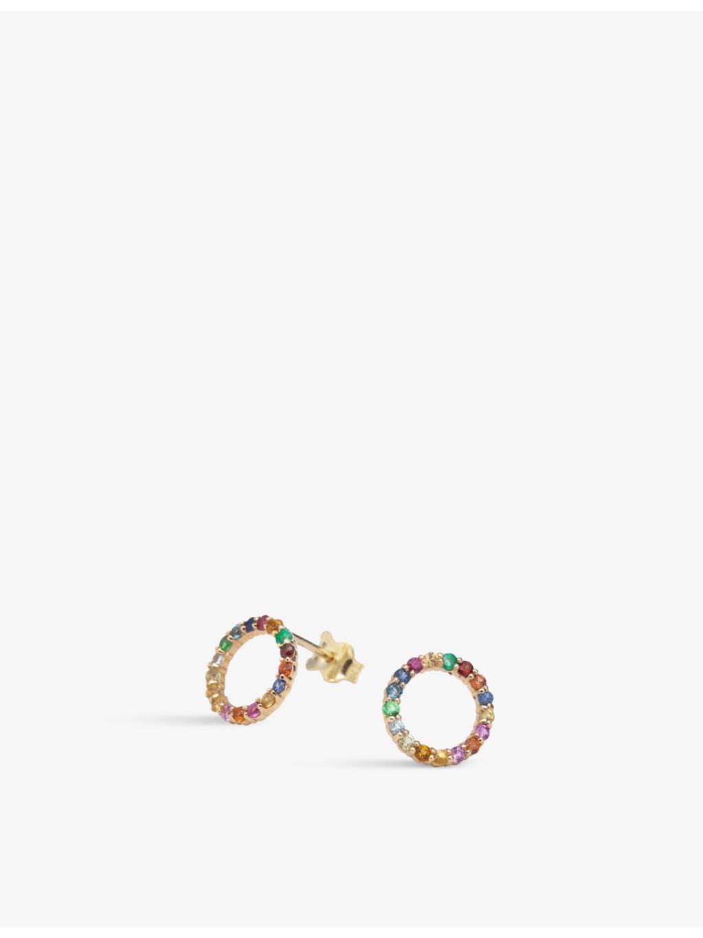 La Maison Couture gold vermeil cubic zirconia stud earrings - British product