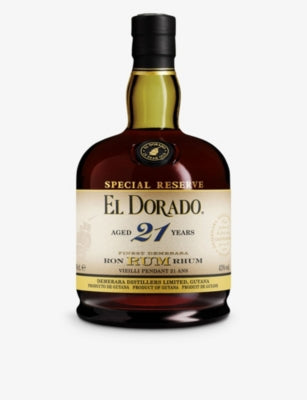 El Dorado Demerara rum 21-year-old 700ml, UK version
