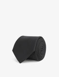 Reiss textured silk tie, pointed tip, imported from the UK