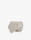 Reiss textured silk tie, pointed tip, imported from the UK