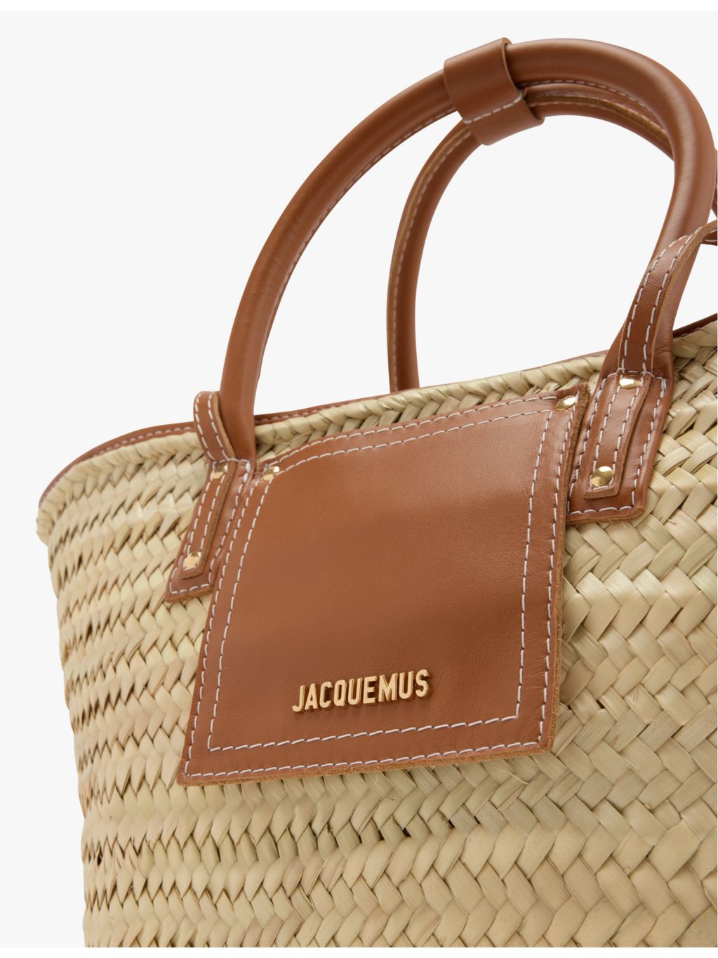 Jacquemus Le Panier Soleil palm-leaf tote bag - British product