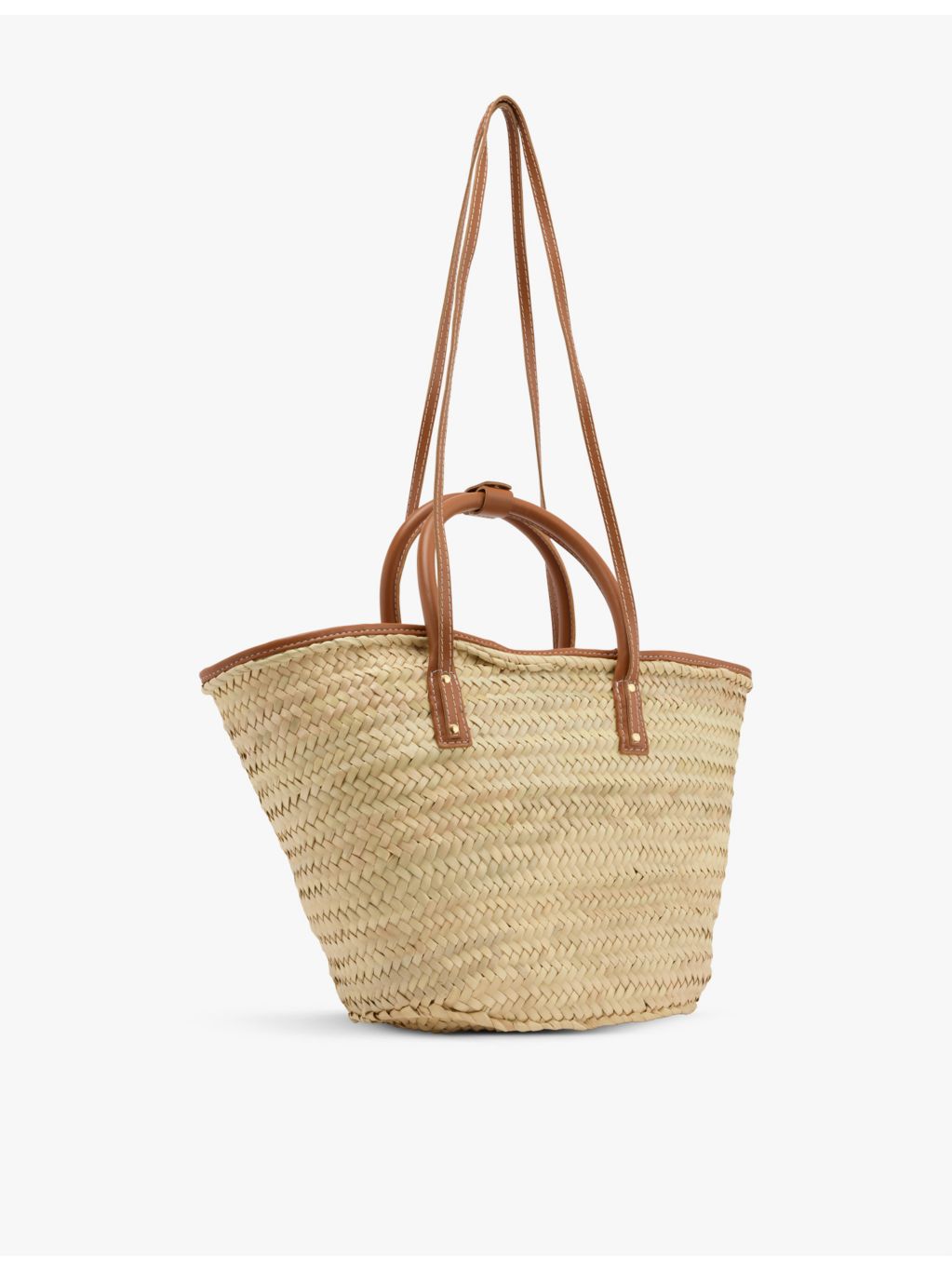 Jacquemus Le Panier Soleil palm-leaf tote bag - British product