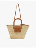 Jacquemus Le Panier Soleil palm-leaf tote bag - British product