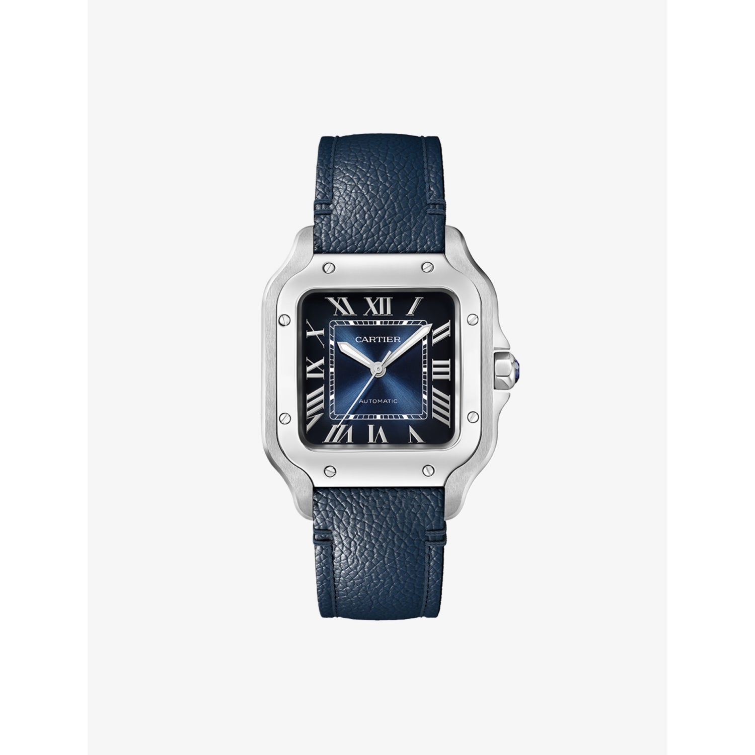 Cartier Santos-Dumont medium stainless-steel automatic watch, imported from the UK