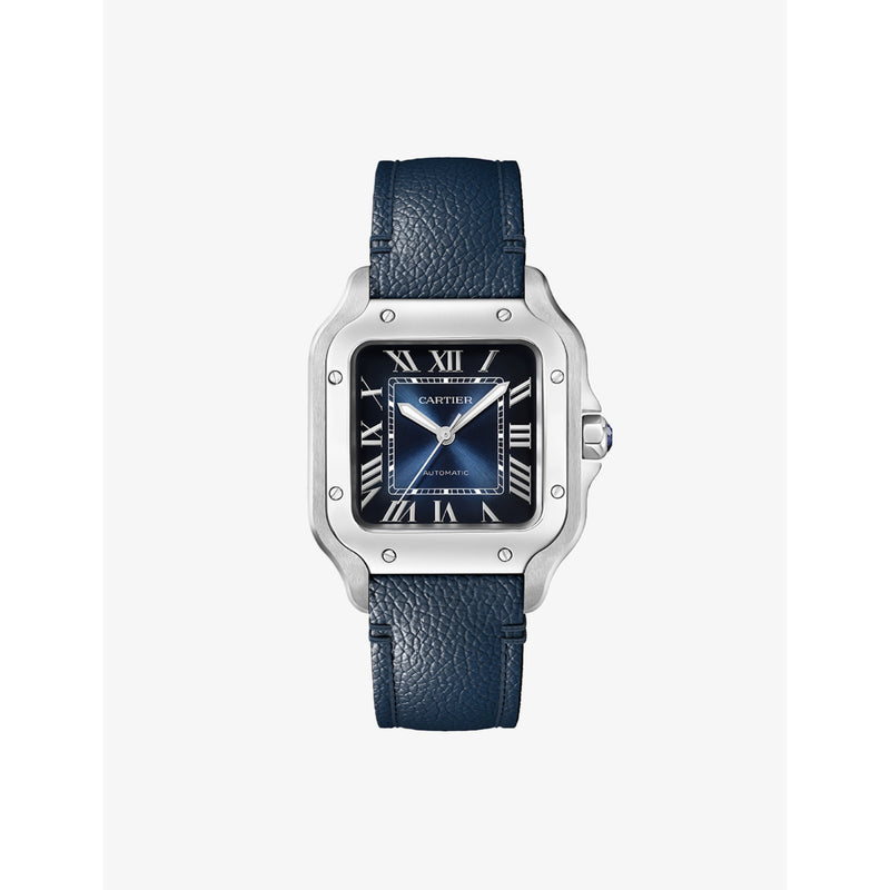 Cartier Santos-Dumont medium stainless-steel automatic watch, imported from the UK