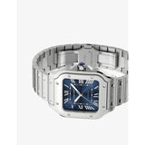 Cartier Santos-Dumont medium stainless-steel automatic watch, imported from the UK