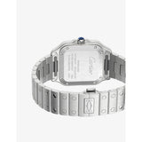 Cartier Santos-Dumont medium stainless-steel automatic watch, imported from the UK