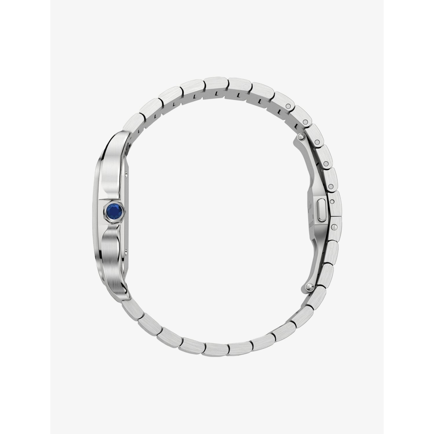 Cartier Santos-Dumont medium stainless-steel automatic watch, imported from the UK