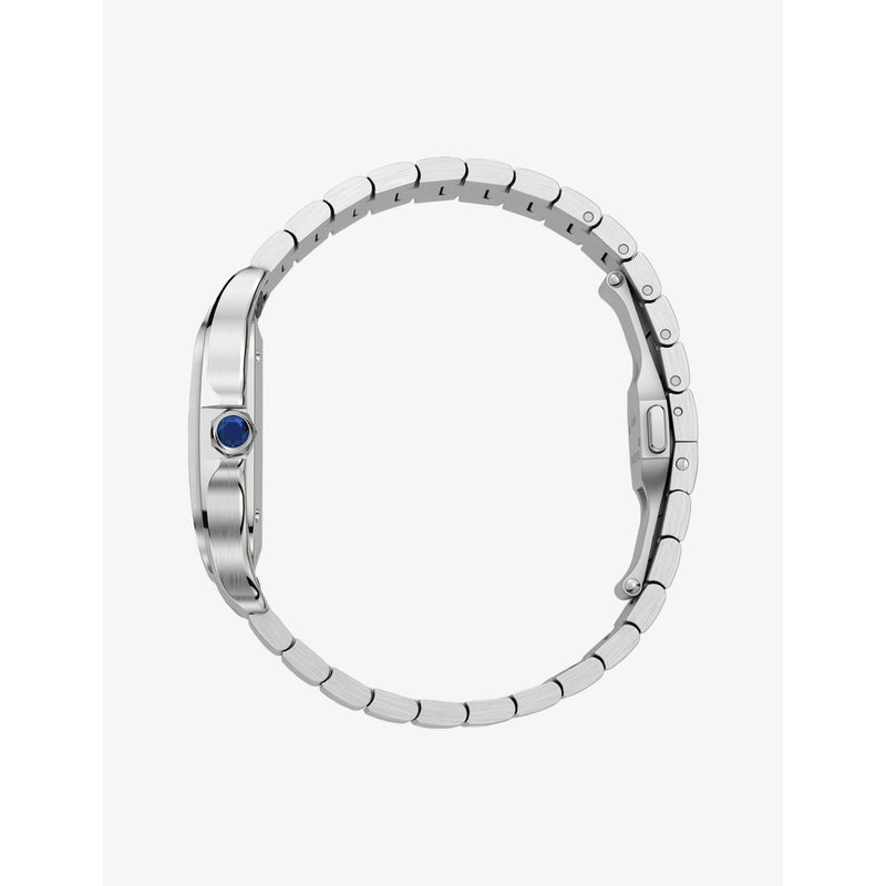 Cartier Santos-Dumont medium stainless-steel automatic watch, imported from the UK