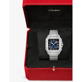 Cartier Santos-Dumont medium stainless-steel automatic watch, imported from the UK