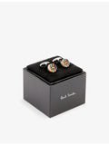 Paul Smith zinc-plated copper and resin button cufflinks - British product