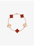 Van Cleef & Arpels Alhambra carnelian bracelet 19cm, imported from the UK