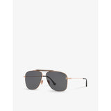 Tom Ford TR001628 aviator sunglasses with gold-tone metal frame, UK version