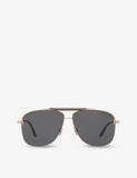 Tom Ford TR001628 aviator sunglasses with gold-tone metal frame, UK version
