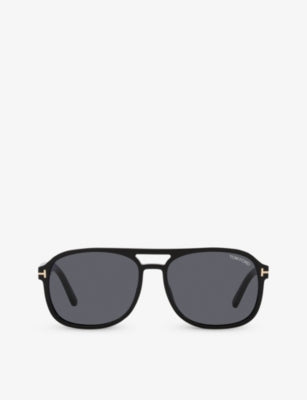 Tom Ford TR001630 square-frame CR39 sunglasses, imported from the UK